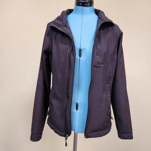 Fleece-lined hooded jacket